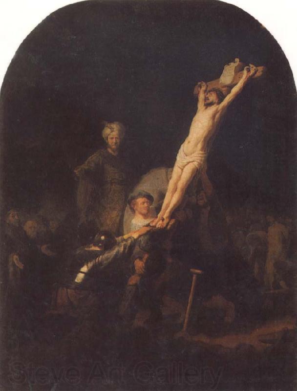 REMBRANDT Harmenszoon van Rijn The Raising of the Cross France oil painting art